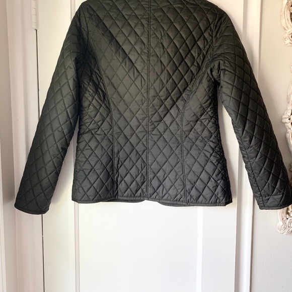 Banana Republic Quilted Fitted Black Coat - Picture 3 of 3